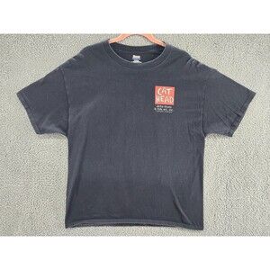 Cat Head Shirt Mens XL Delta Blues Folk Art Record Store Crossroads Grego Y2K